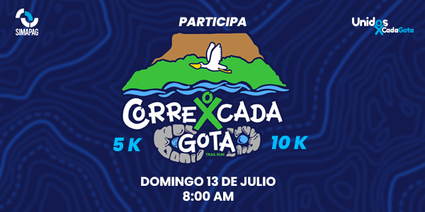 corre por cada gota