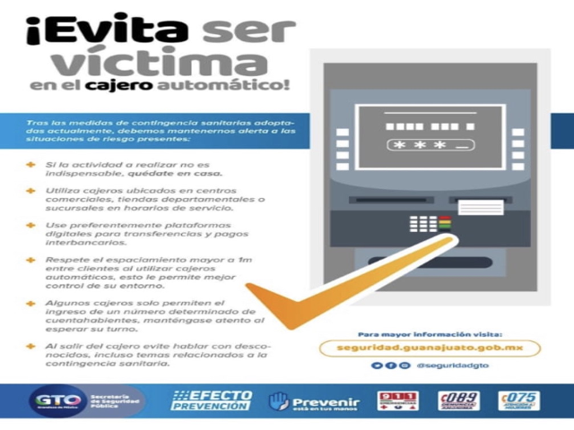 Seguridad Silao: Evita Ser Víctima En El Cajero Automático | Enlace ...