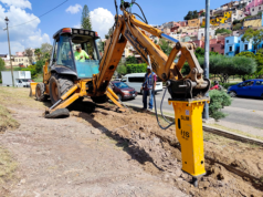 INSTALA SIMAPAG LÍNEA MORADA PARA REGAR PARQUES Y JARDINES
