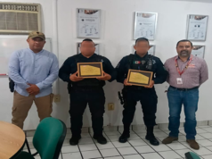 Reconocen a policías preventivos de Guanajuato por detener a presunto responsable de robos a tiendas de autoservicio